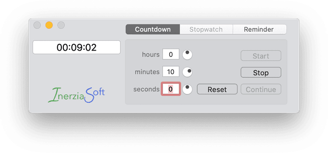 Precise, reliable and lightweight countdown