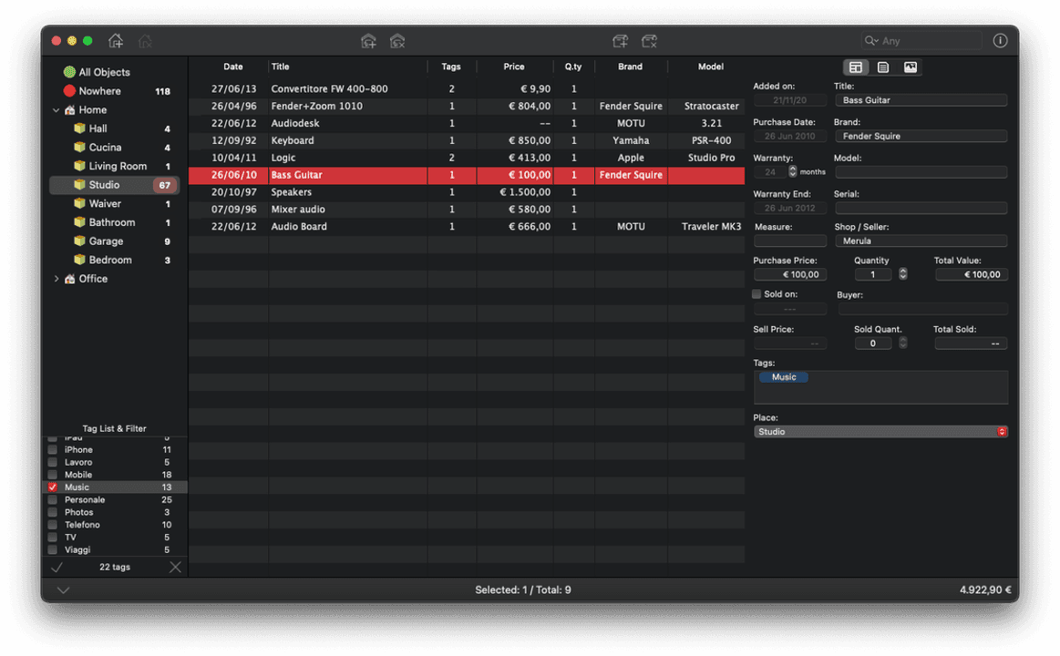 Easily organize your Things with Tags