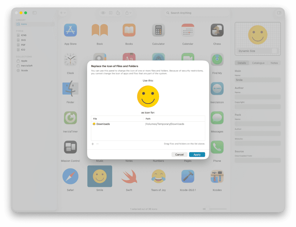 Personalize your system with your favorites icons.