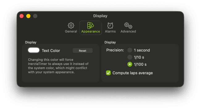Customizable appearance and precision
