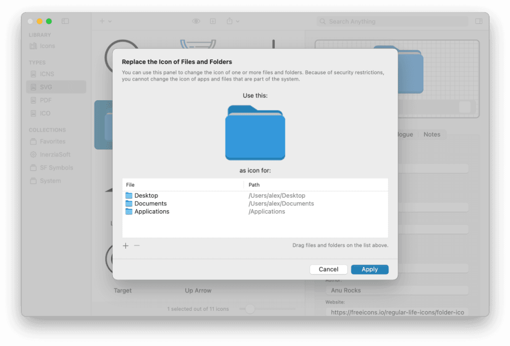 Personalize your system with your favorites icons.
