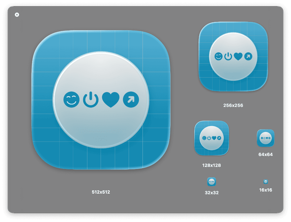 View your icons on the big screen.